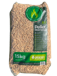 Pellet 100% pinoPresentacion bolsa 15k Producto Ecologico